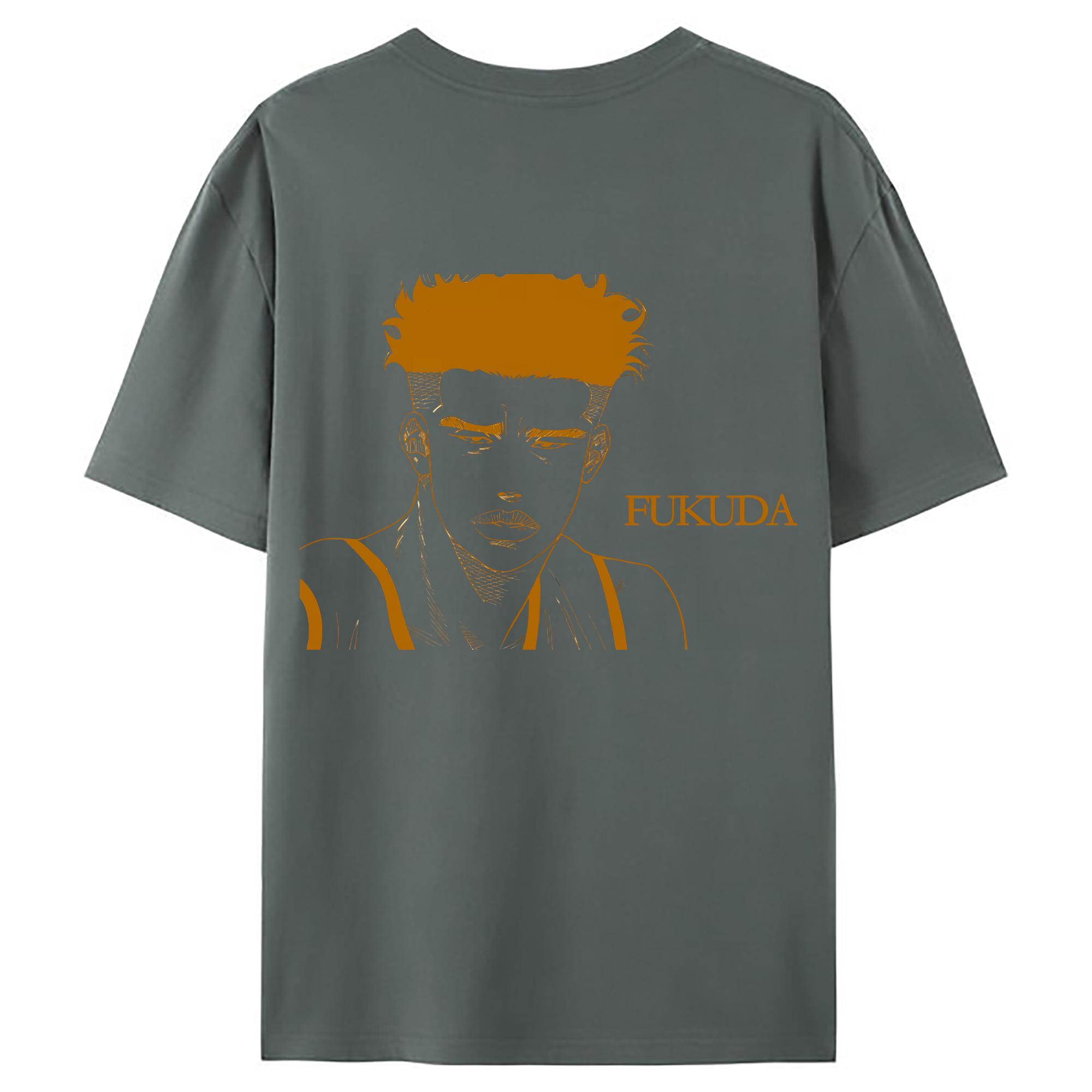 （画像用） SLAM DUNK／スラムダンク 綿100％ メンズ半袖Tシャツ（バックプリント） 通気性